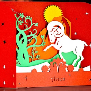 VERJAARDAGKAART RAM - verjaardagskaart sterrenbeeld - 3D-astrologie - Happy Birthday to My Favorite Ram - 21 maart - 19 april - Ram ramkaart