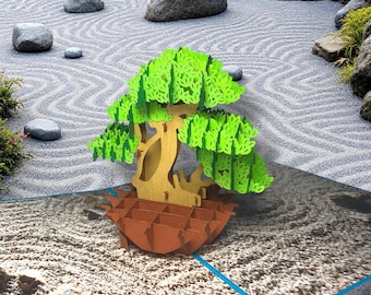 Bonsai 3D Zen Garden Gift | Handmade Meditation & Nature Keepsake