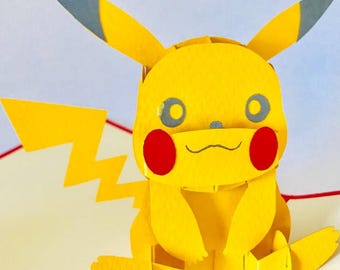 Pikachu Pop Up Card  - Mouse Pokémon with the Electric type