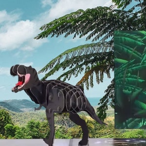 BEST T-REX Pop Up Karte - Lebensgroße Tyrannosaurus Dinosaurier Karte - 3D Jurassic T-Rex Karte - Beste Kinderkarte - Lustige Geburtstagskarte für Senioren
