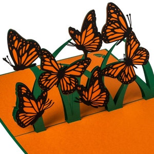 Monarch Butterfly Pop-Up Card: 3D Nature Greeting Card