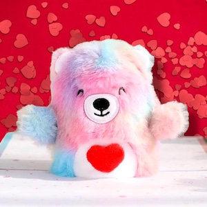 Plüsch Pink Fuzzy Teddybär Liebe Pop Up Karte - 3D entzückender Valentinstag - ich liebe dich Beary viel - du machst mich BEARY alles Gute zum Geburtstagkarte 4 Kind