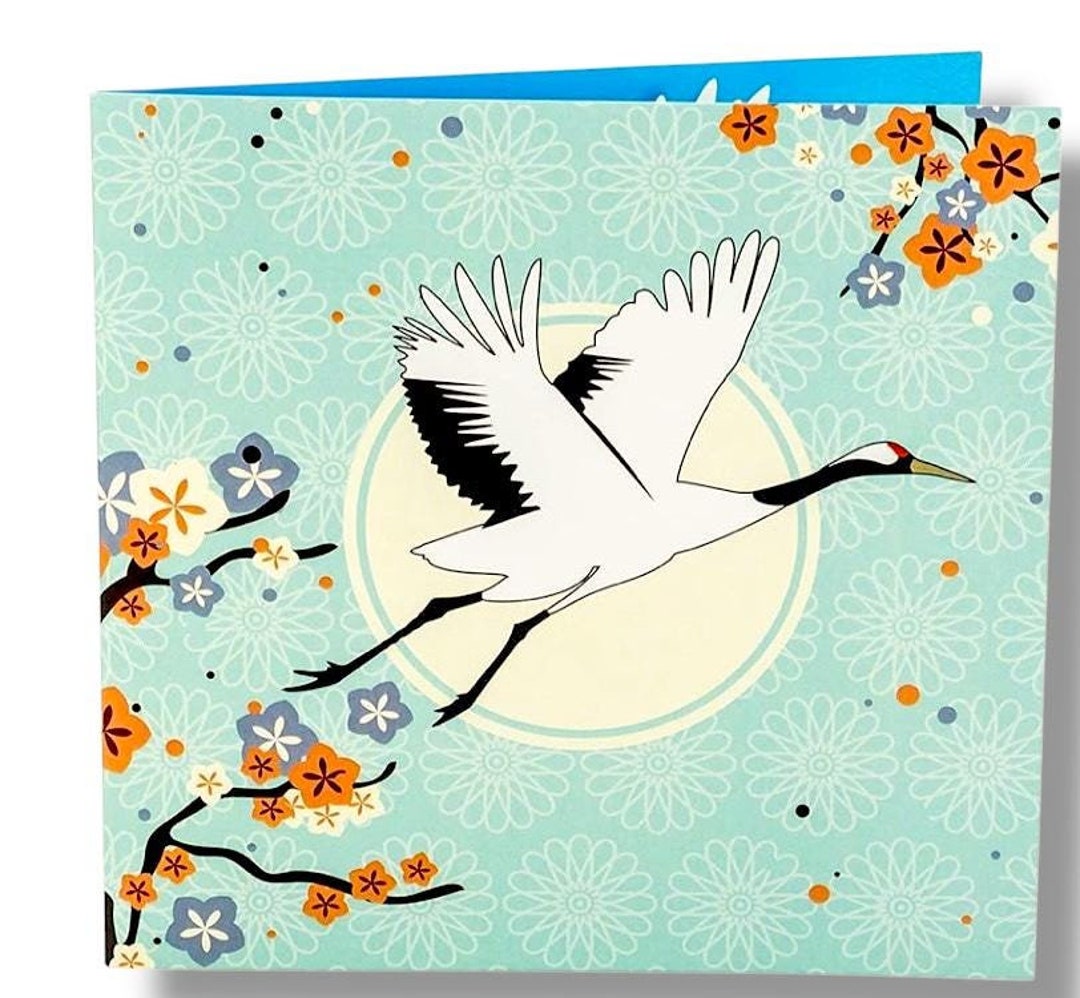 Japanese Crane Pop up Card: Love, Happiness, Longevity - Etsy