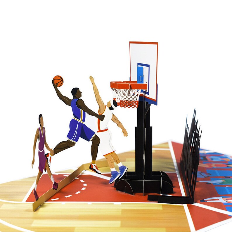 Slam Dunk basketball pop up card