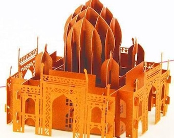 Taj Mahal India Landmark Pop Up Card