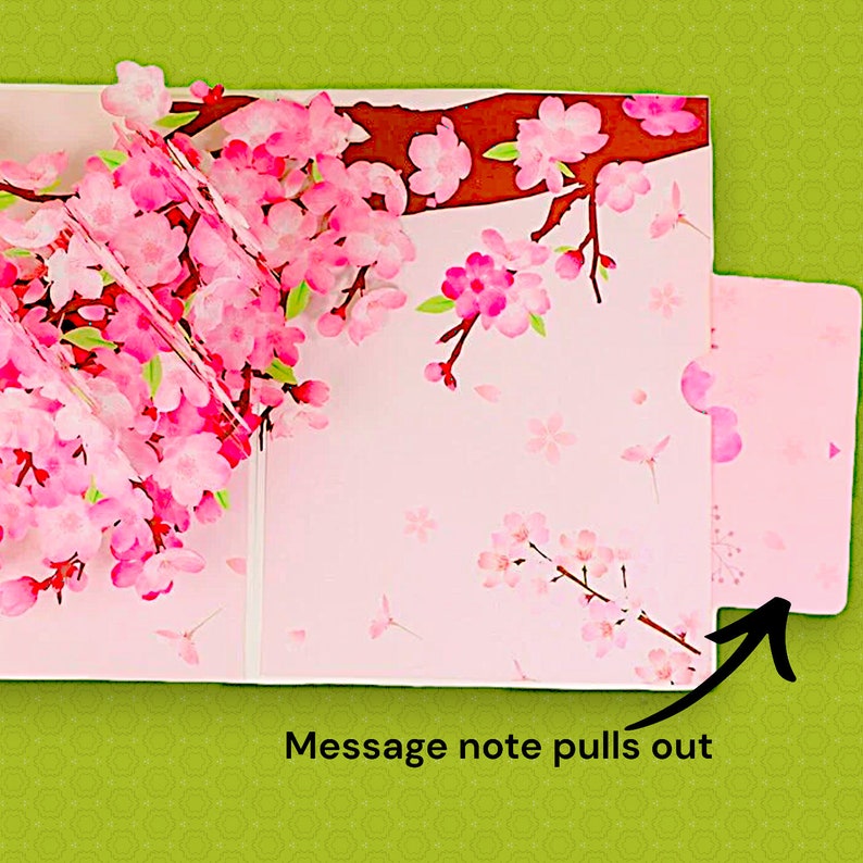 Cherry Blossom Pop-up Card: Sakura Gift for Weddings & Birthdays - Etsy