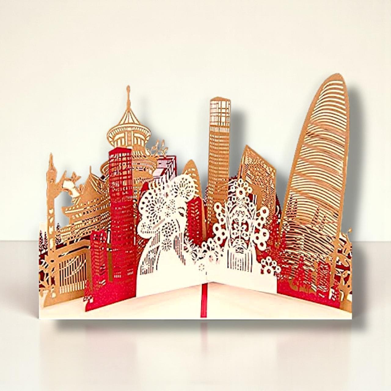 Beijing 3D Pop-up Card – Emperor & Empress Peking Opera Scene