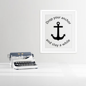 Drop Your Anchor And Stay A While SVG Cut File