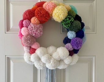 Pom Pom Wreath "After the Storm"