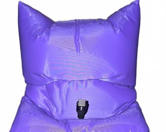 Silla con patas/Soporte para teléfono móvil tipo puf impreso en 3D