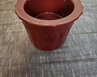 Celebrating Home Berry Porcelain Dip  Chiller  2 Piece Set Burgundy