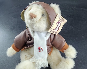 Vintage 1987 Bialosky Treasury Teddy Bears - Pilot Charlie- 7" Tall