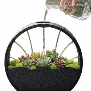 Circular Zen Style Planter 3D Printed