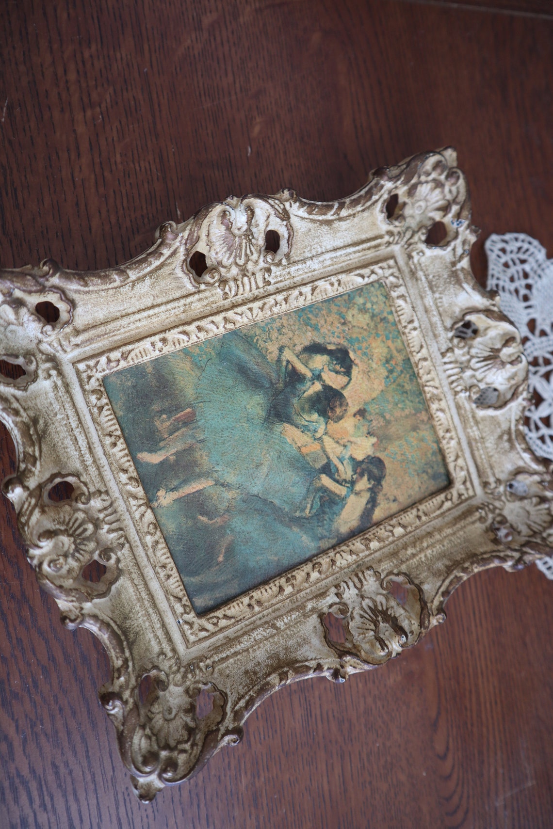 Vintage Art Frames Set of 2 Etsy
