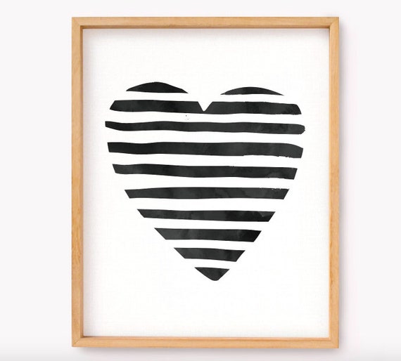 Wall Hangings Home Décor Wall Décor I heart you digital print etna.com.pe