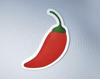 Protective Cornicello Pepper Sticker / Shop Small Business Support / Outdoor Vinyl Decal for Laptop, Water Bottle, Phone Case