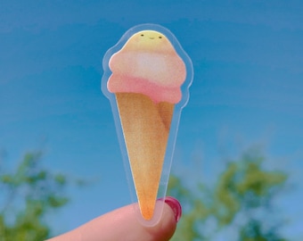 Gelato ice cream sticker / small business, shop small, waterproof, vinyl, outdoor, laptop, water bottle, phone case sticker