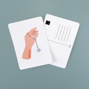 Magie / Inspiration Positive Self Care Postkarte - A6 Druck - Hand Illustration