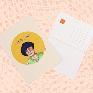 Ich sehe aus wie ein Bleistift - Fleabag Postkarte / A6 Druck - Illustration