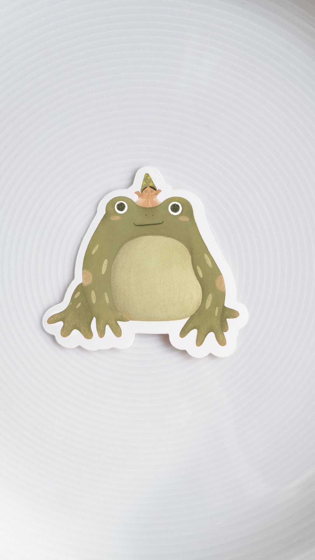 Frog and Fairy Sticker / Waterproof Vinyl Outdoor Laptop, Water Bottle ...