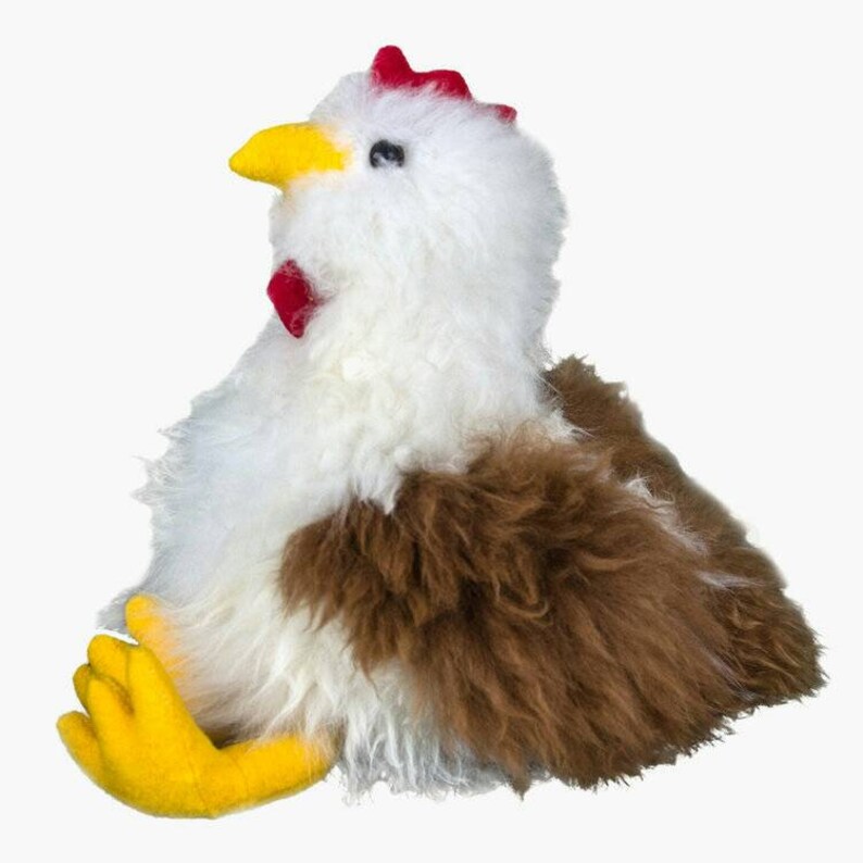 Baby Alpaca fur teddy hen  hen fur alpaca  bear handmade  alpaca toy  peruvian art  stuffed  teddy extremely soft  baby alpaca .