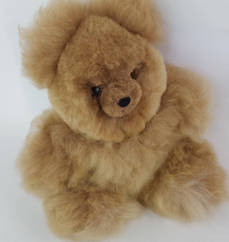 alpaca fur teddy bear