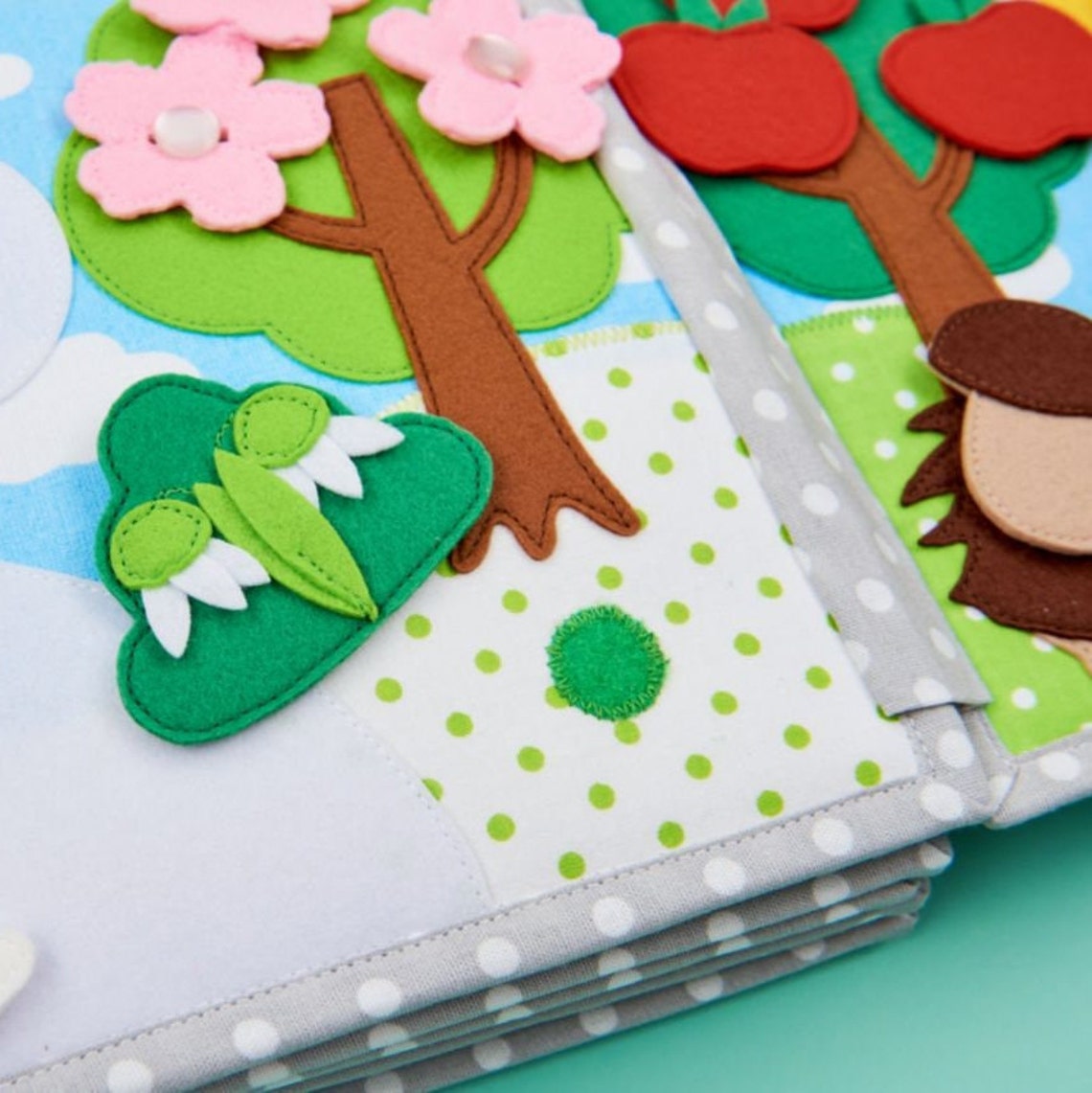 BOOK BINDING TUTORIAL 20x20 Cm Pages Quiet Book Diy for Etsy