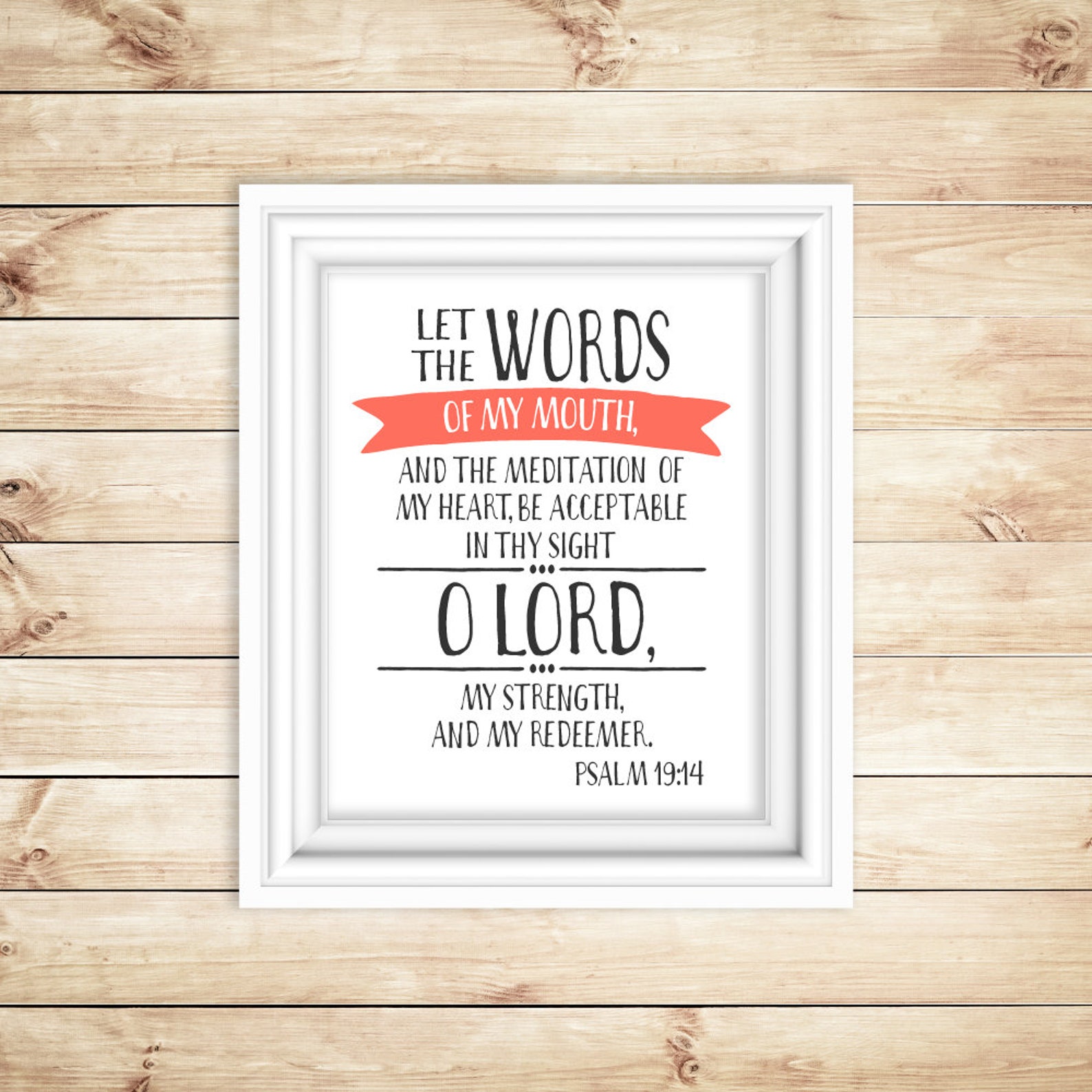 KJV Psalm 19 14 8x10 Bible Verse Printable Bundle Instant Etsy UK