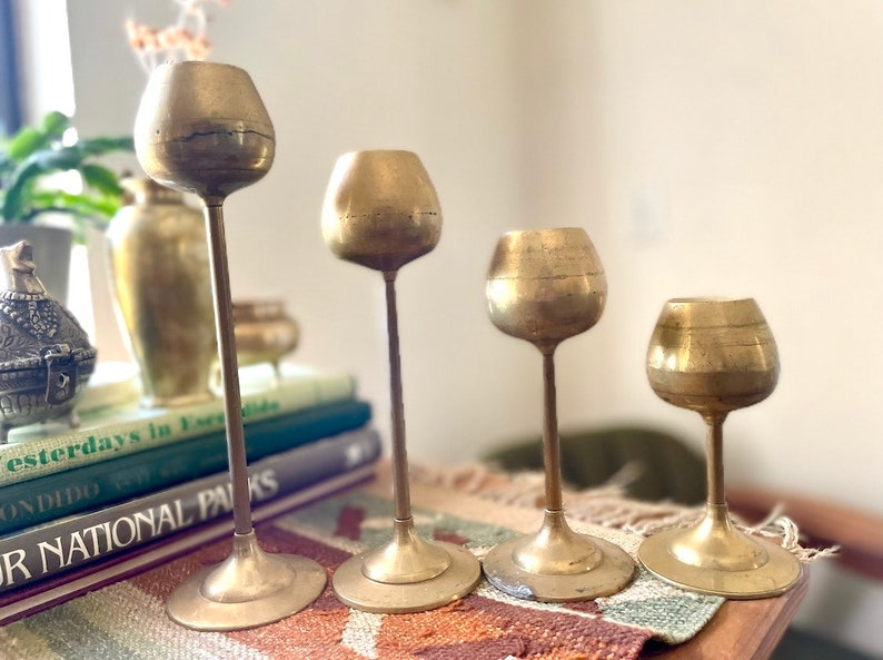 Shops Set of 4 mid Century 60’s tulip candlestick holders rosenthal netter