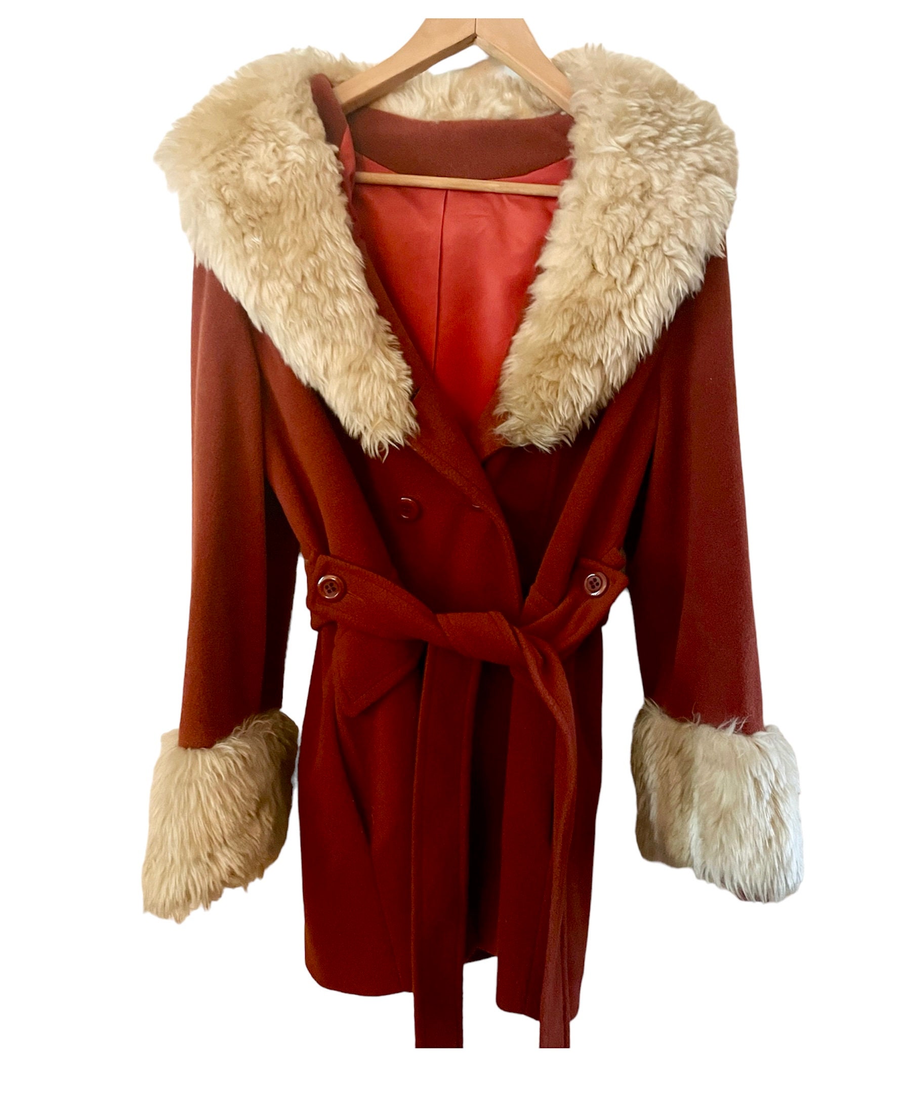 Rust colored shop parka