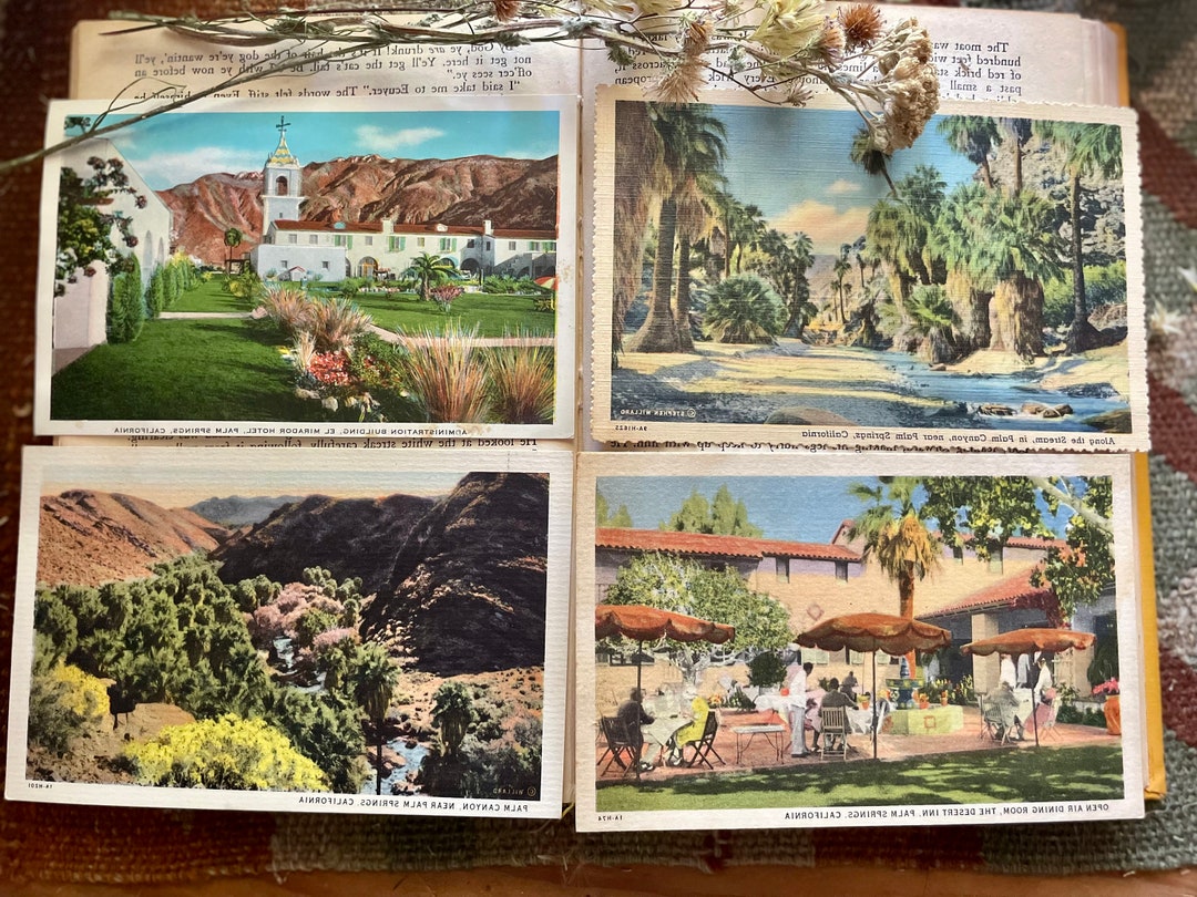 Vintage Palm Springs Postcards Mid Century Postcards Set of Etsy