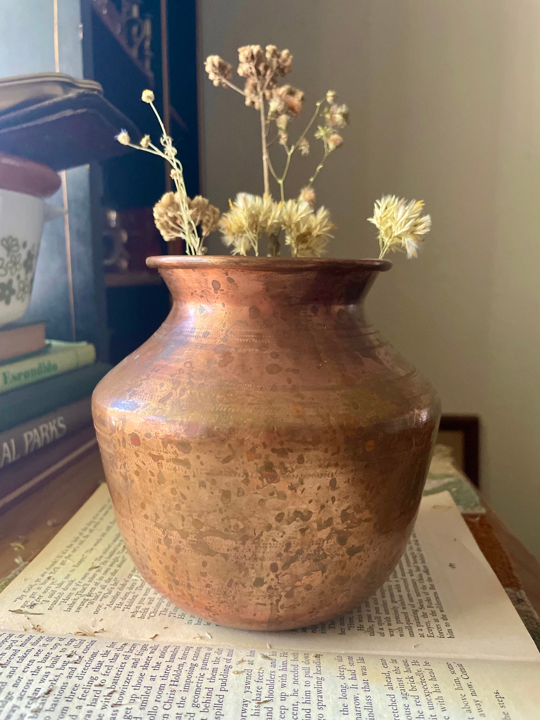 Vintage Copper Vase Copper Pot Copper Decor Etsy