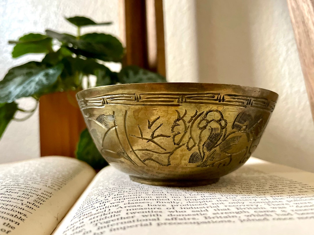 Vintage Brass Bowl Small Gold Bowl Small Brass Bowl Vintage Etsy