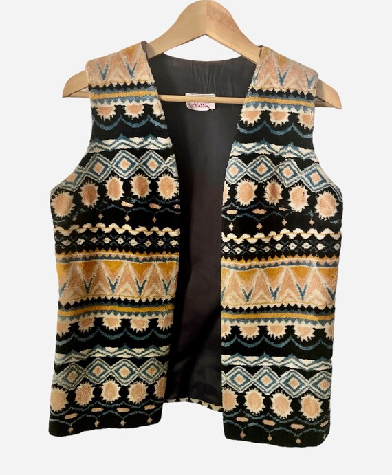 Vintage 70’s tapestry Vest, Hippie vest, Aladdin