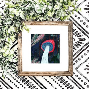 Mycology Mushroom Wall Art Print for Cottagecore Decor and Nature Lovers