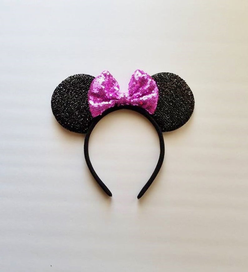 Mommy and Baby Minnie Mouse Ears with Light Purple Bow