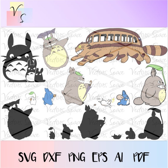 Download Bundle My Neighbor Totoro SVG Anime Totoro Vector Files ...