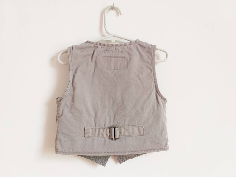 Vintage Baby/'s Vest First Boy/'s Vest Light Gray Top Neutral Color Clothing Size 98 Toddler Vest Party Wear Outfit Garden Party Vest Wedding