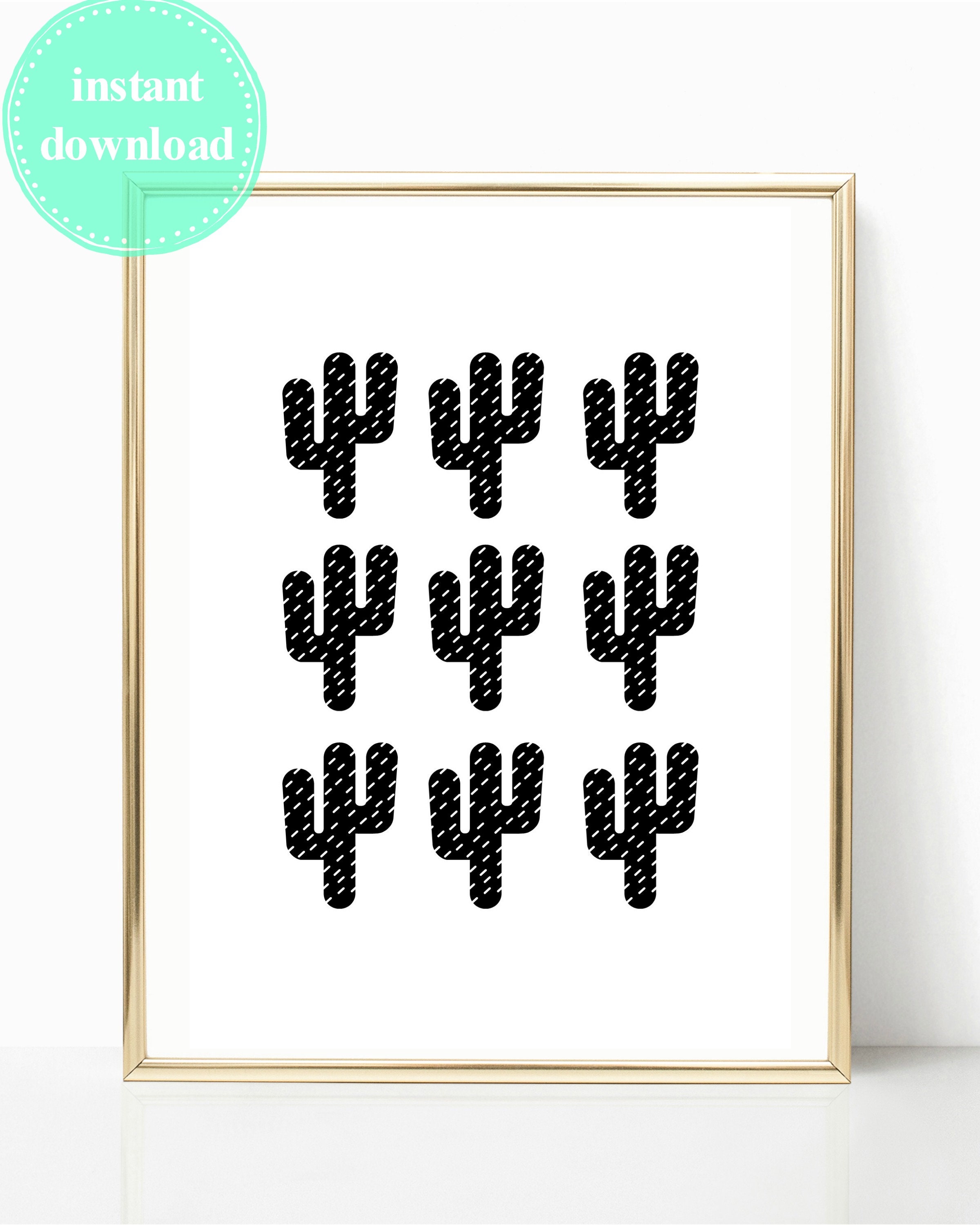 Cactus Printable Wall Art// INSTANT DOWNLOAD - Etsy