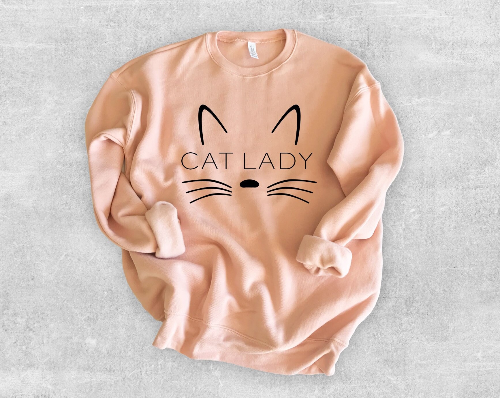 Cat Lady Women's Sweatshirt Cat Lady Sweatshirt Cat Etsy