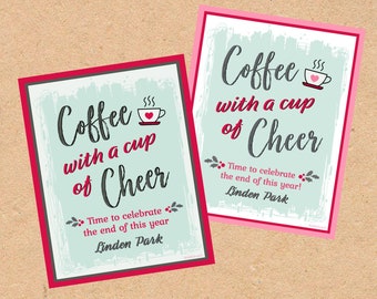 Coffee Cheer Holiday Tag (Instant Download)