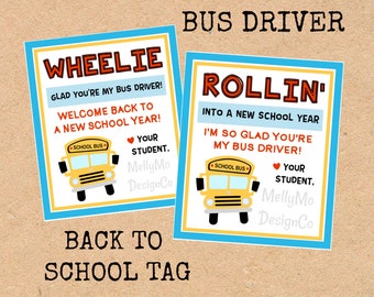 Bus Driver Back to School tag (1st Day)