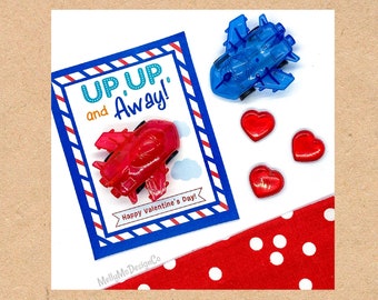 Air Themed Valentine Tags (airplane, helicopter, balloon, butterfly)