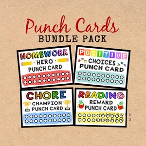 Punch Card Bundle Set (4 Designs!)