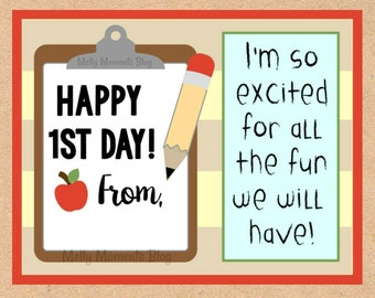 Teacher Gift Tag - Beginning of School Year!