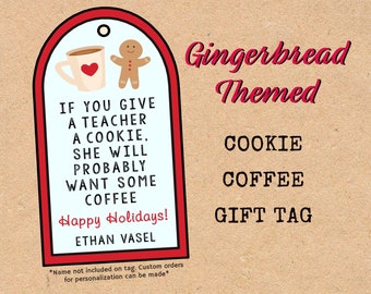 Gingerbread Cookie/Coffee gift tag