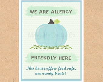 Teal Pumpkin Allergy Awareness/Halloween Sign