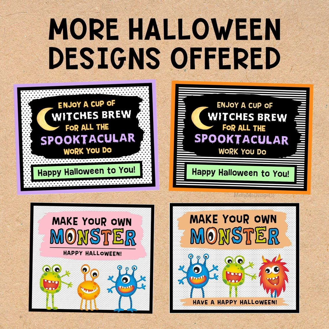 Room on the Broom Tags (PURPLE Border) - Etsy