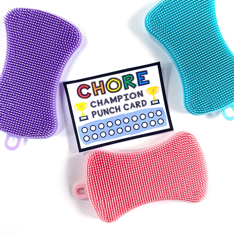 Chore Champion Punch Card for Kids - Etsy