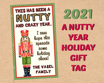 COVID Holiday Nutcracker Gift Tag (Nutty Christmas)